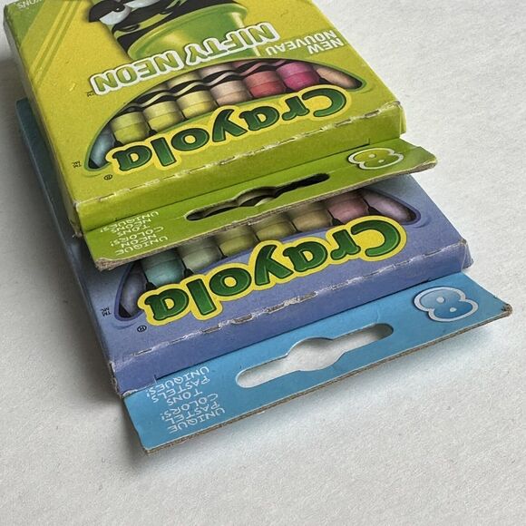 Crayola Crayons RARE Limited Edition 2013 Colors Nifty Neon & Peppy Pastels NIB - Picture 5 of 7